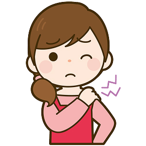 肩こりで悩む女性